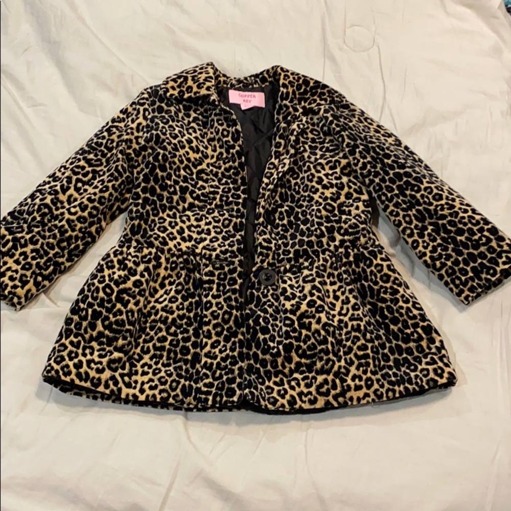 Animal print coat